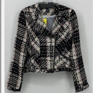 Ashley By 26 International Black and White Tweed Blazer